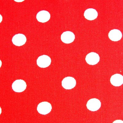 Rood met witte stippen